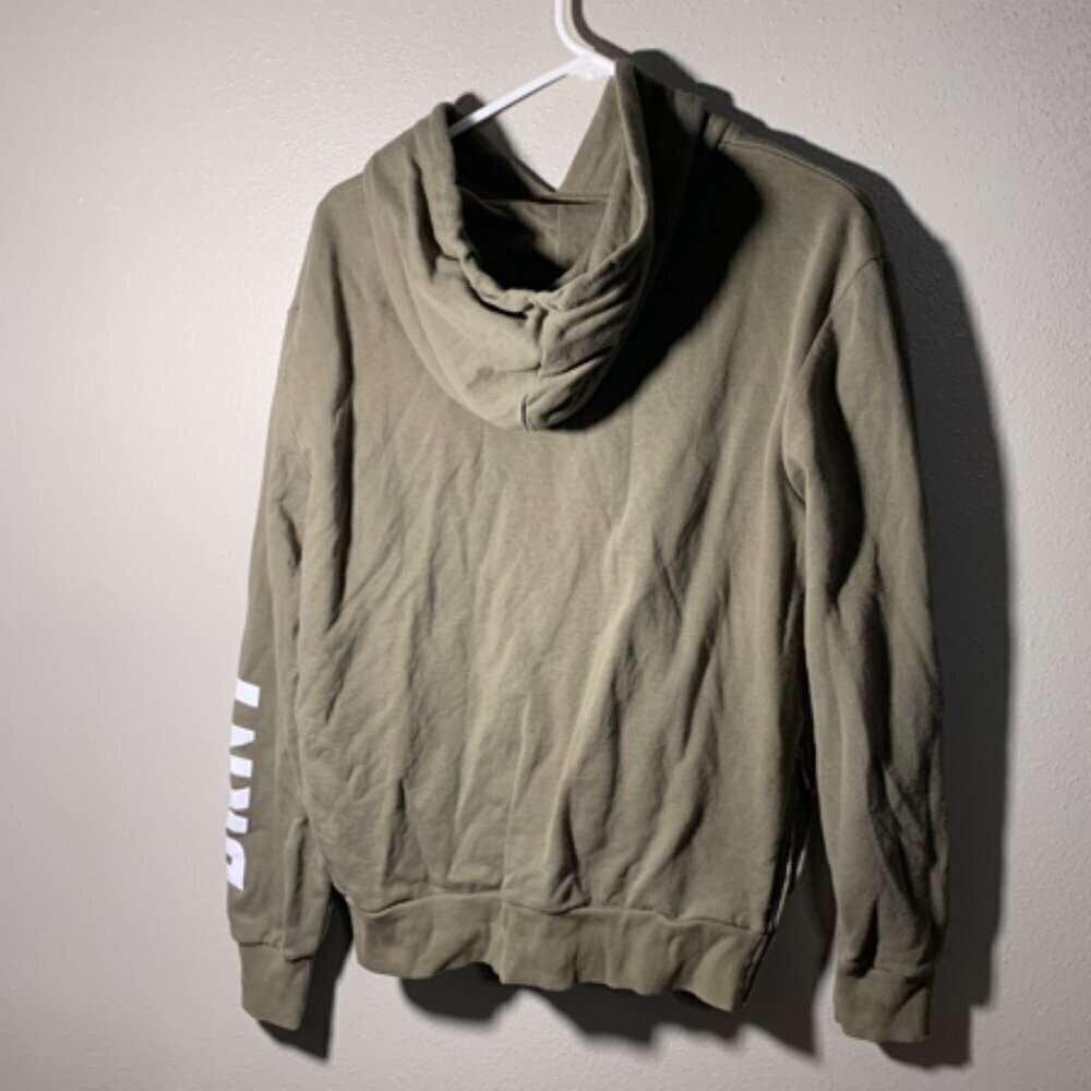 DKNY Olive green hoodie with zip side - Picture 2 of 11